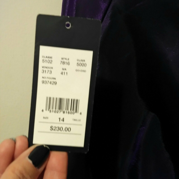 Strapless purple dress - Picture 2 of 4